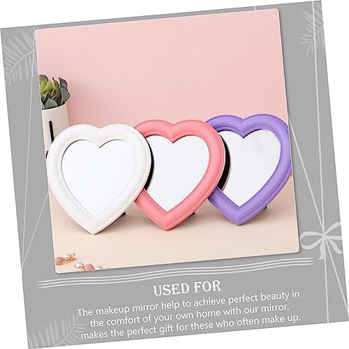 VANZACK Heart-Shaped Vanity Mirror Set for Desk and Wall 1