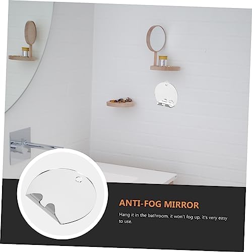 PAMINGONO Simple Acrylic Anti-Fog Mirror Set for Home Bathroom Travel