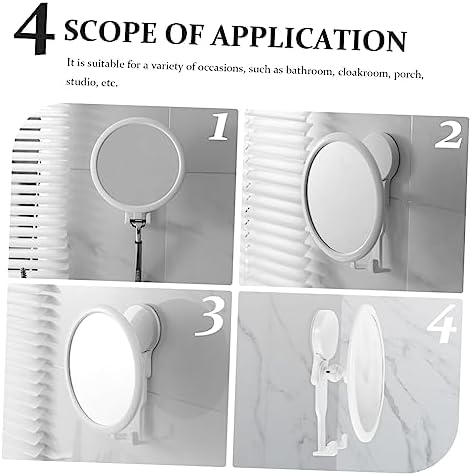 BIUDECO Wall-Mounted Vanity Mirror with Adjustable Angle