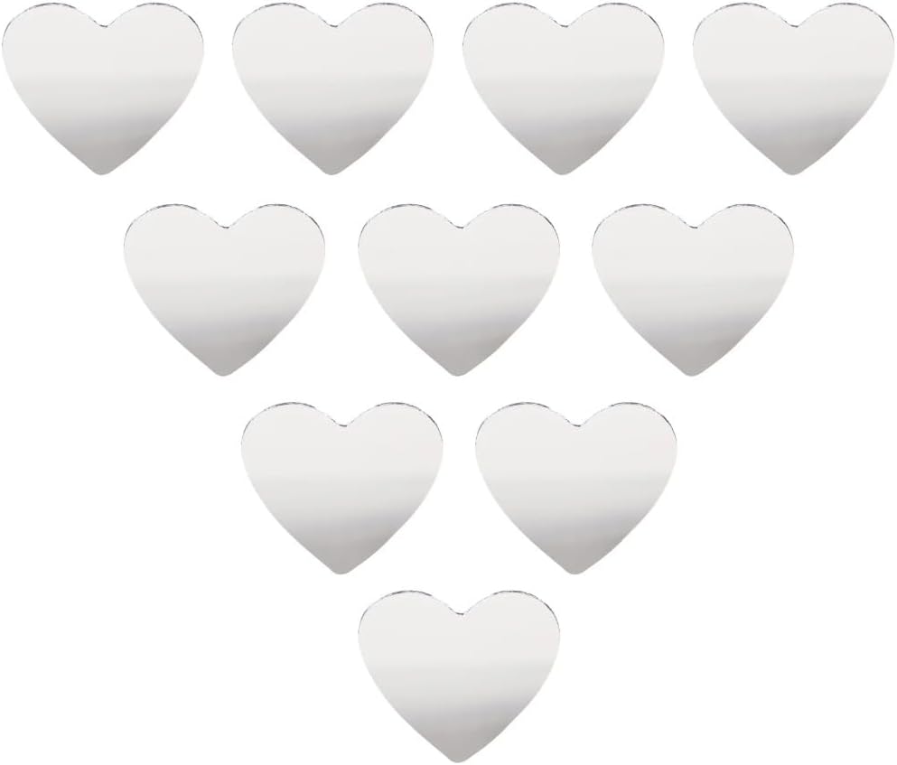 Heart-Shaped DIY Makeup Mirror with Rhinestone Frame 1