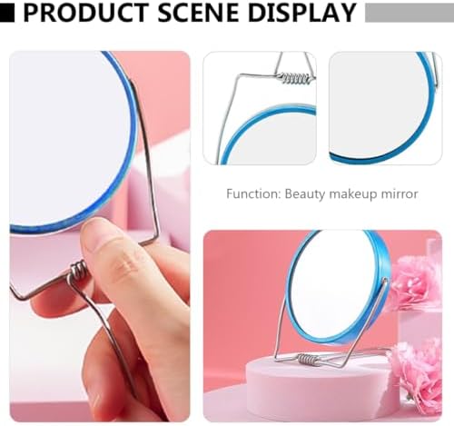 WRITWAA 1pc Portable Double Sided Makeup Mirror