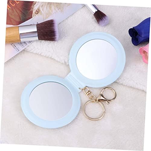 Angoily Mini Travel Makeup Mirror with PU Leather Frame