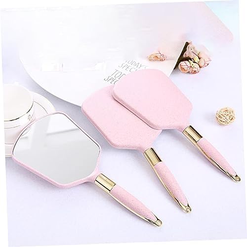 Handheld Makeup Mirror with Handle for Travel and Home Use