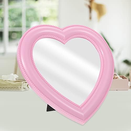 CALLARON Heart-Shaped Desktop Makeup Mirror