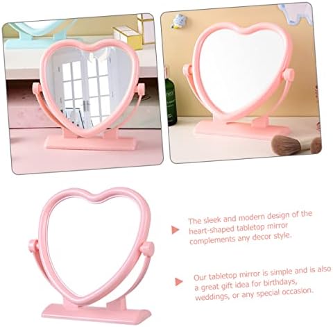 Vaguelly Heart Shaped Double Sided Vanity Mirror 1