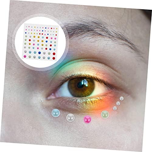 Uonlytech 5 Sets Self-Adhesive Rhinestone Stickers for Face and Body