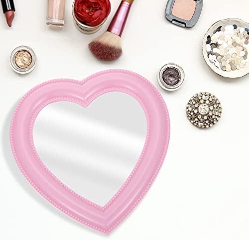 CALLARON Heart-Shaped Desktop Makeup Mirror