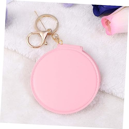 FOMIYES Mini Folding Makeup Mirror with PU Leather Frame