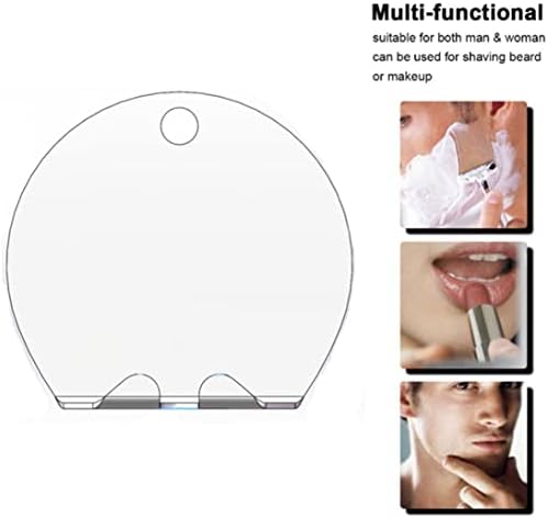 Hperu Anti-Fog Shower Mirror Shatterproof Acrylic