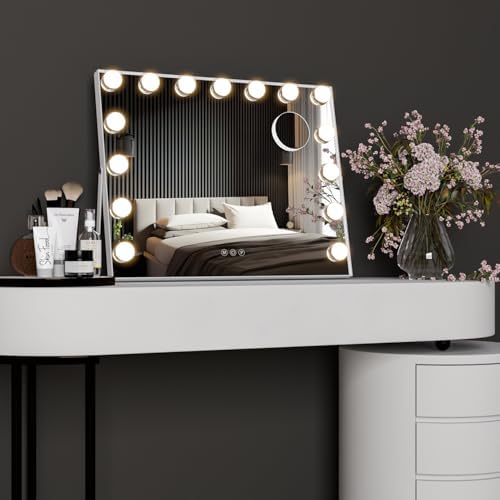 NEUWEABY Vanity Mirror with 15 LED Lights