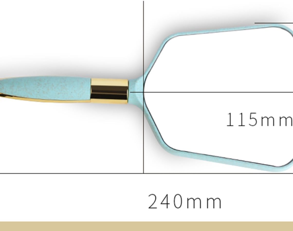 Portable Handheld Beauty Mirror with HD Surface and Wall Hanging Hole