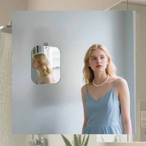 MEIGEA Fogless Shower Mirror 9x7 Inch Shatterproof 1