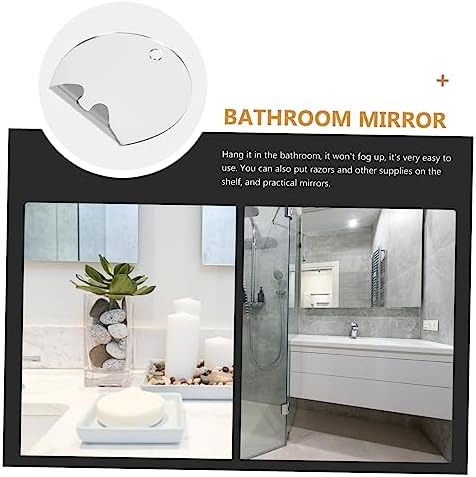 BIUDECO Travel Makeup Mirror Large Acrylic Fogless Non-Breakable
