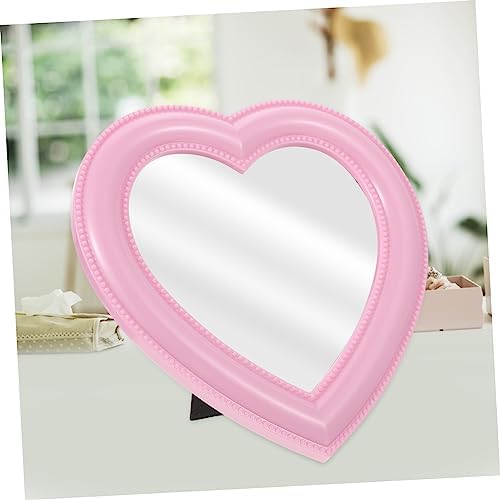 Alipis Heart-Shaped Makeup Mirror for Vanity