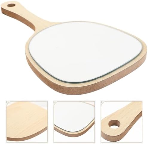 Bamboo Handheld Mirror - Wall Mounted Portable Vanity Mirror