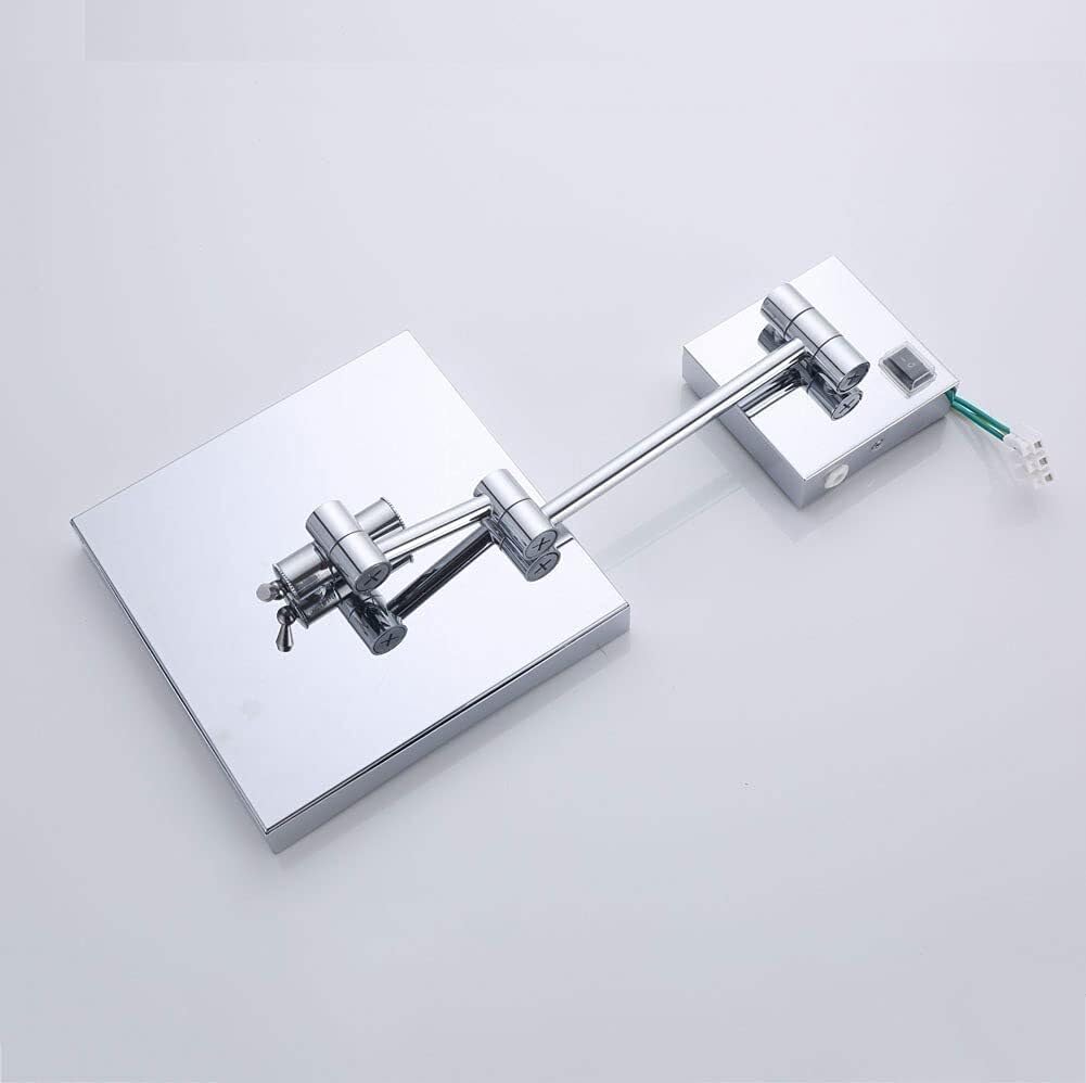8 Inch Rechargeable LED Makeup Mirror with 3X Magnification