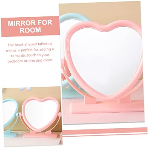 Vaguelly Heart Shaped Double Sided Vanity Mirror 1