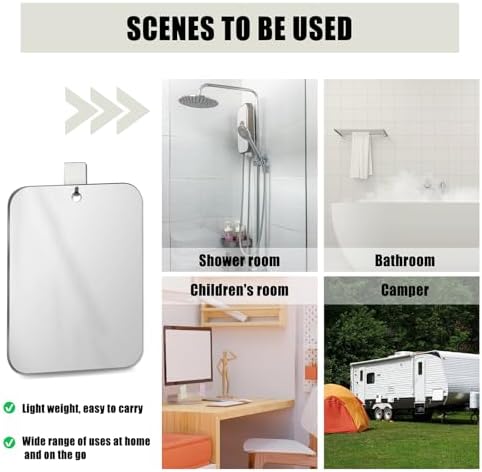 Xoudsi Super Value Shower Mirror 68x5 Inch Shatterproof