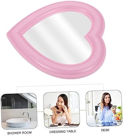 1pc Heart-Shaped Makeup Mirror for Vanity Decor