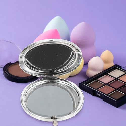 LALAFINA Rhinestone Compact Mirror Double-Sided