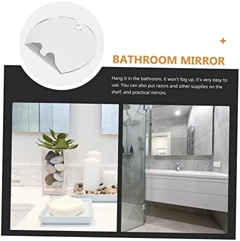 Ipetboom 1Set Shatterproof Fog Less Bathroom Mirror