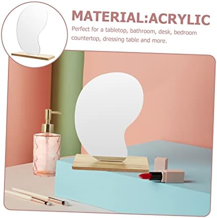 ULTECHNOVO Acrylic Flip Cosmetic Mirror Simple Shape Design Easy to Use