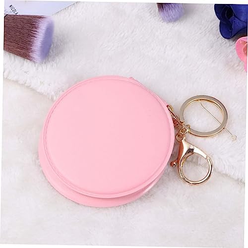 FOMIYES Mini Folding Makeup Mirror with PU Leather Frame
