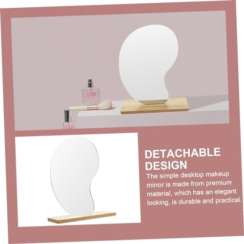 Elegant Flip Movable Makeup Mirror with LED Stand
