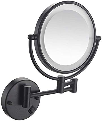 8 Inch LED Makeup Mirror with Magnification and Locking Suction