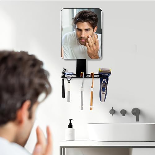 WedFeir Fogless Shower Mirror with Razor Holder
