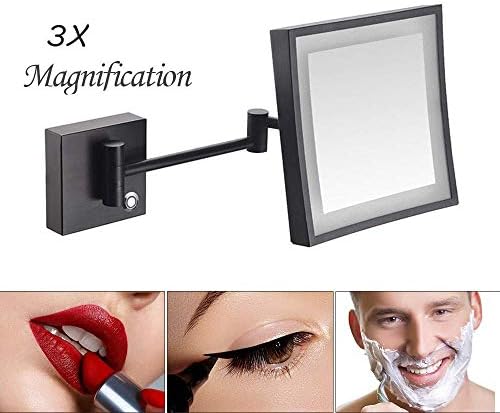 LCARY Wall Mounted Makeup Mirror with 3X Magnification 1