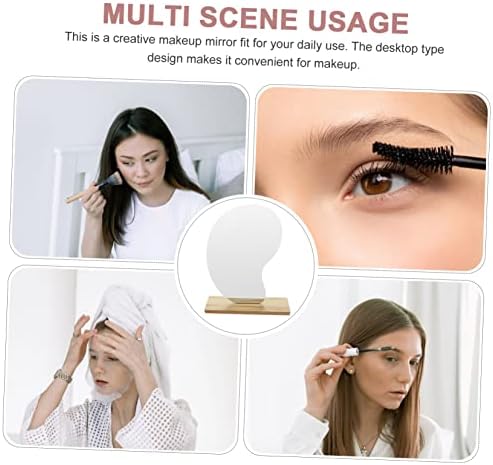 ULTECHNOVO Acrylic Flip Cosmetic Mirror Simple Shape Design Easy to Use