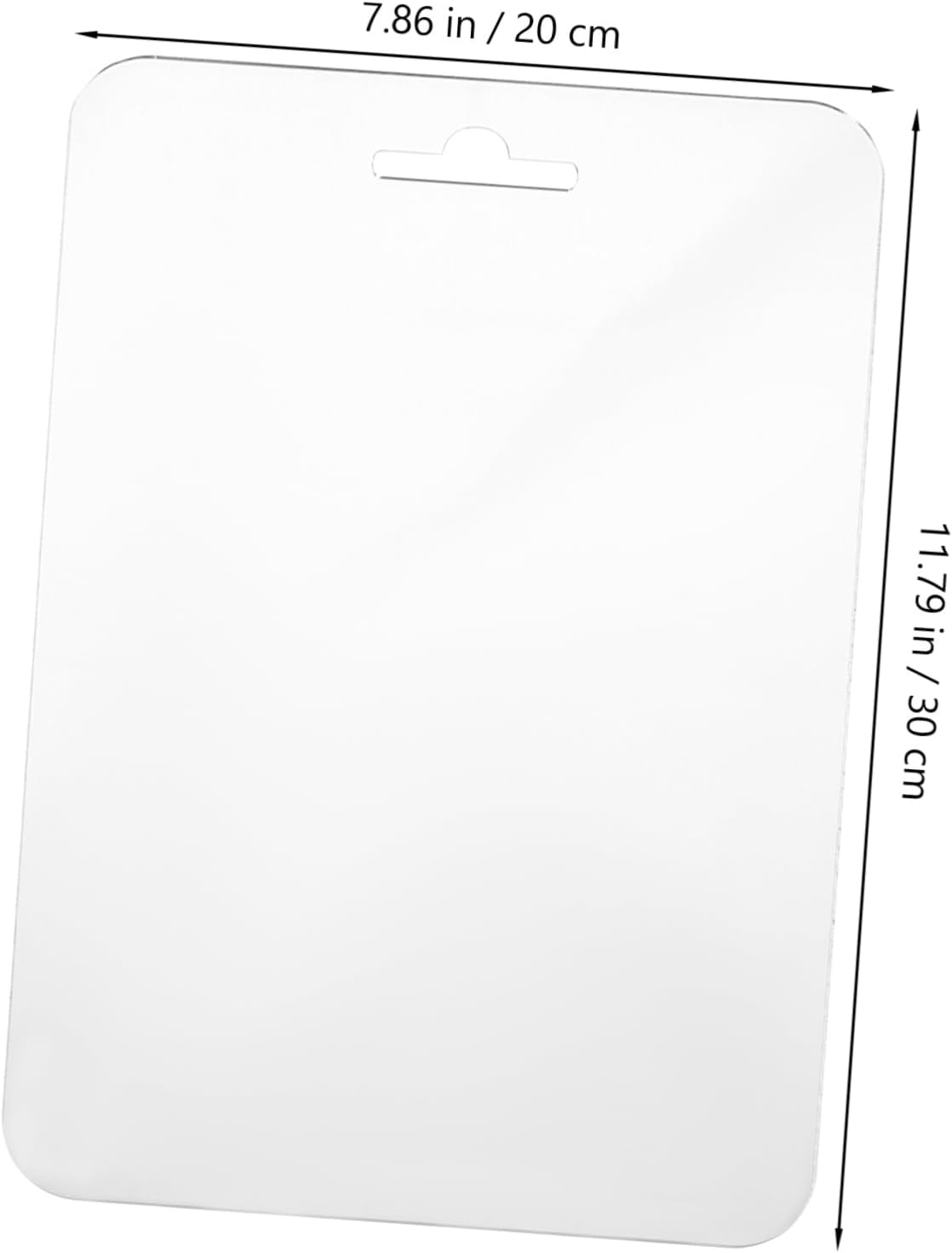 Shower Mirror 30x20cm Shatterproof Fogless Acrylic for Bathroom Camping