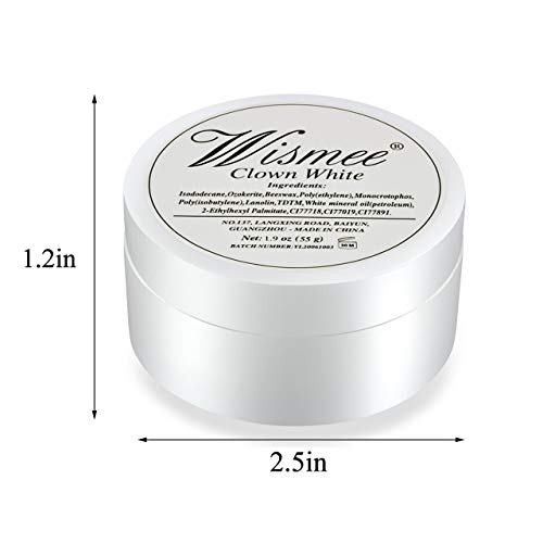 Wismee Black and White Face Body Paint Set