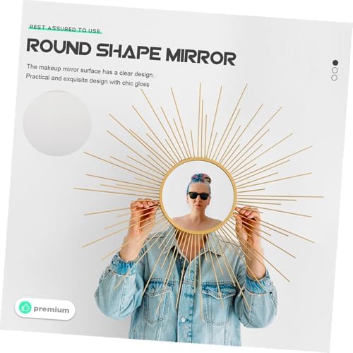 SOIMISS Round Acrylic Makeup Mirror for Home Decor