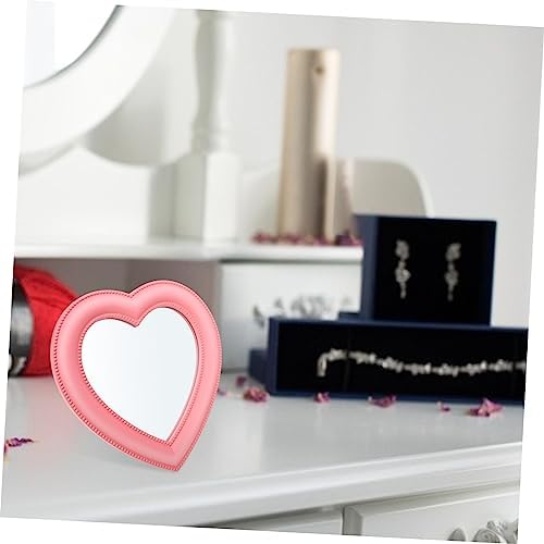 DOITOOL Heart Shape Standing Mountable Mirror Dual-Purpose Makeup