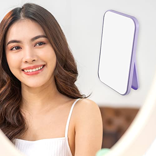 VOCOSTE Foldable HD Square Makeup Mirror Purple 8x6 Inch