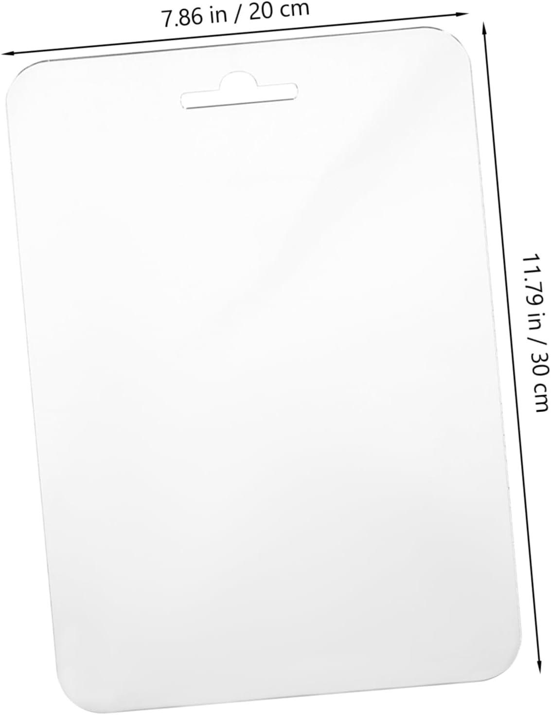 MERRYHAPY Fogless Acrylic Mirror 30x20cm Shaver Shower Wall Hanging
