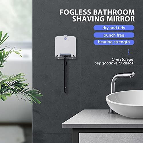 Anti-Fog Shower Mirror with Suction Cup 1