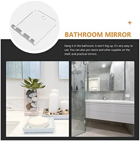 Beaupretty 1 Set Fogless Mirror Set for Shower and Travel