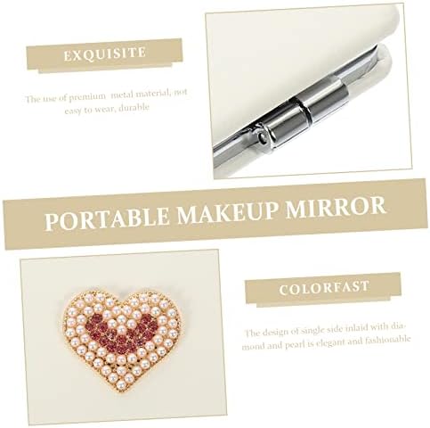 Portable Makeup Mirror Clamshell Compact for Travel and Daily Use