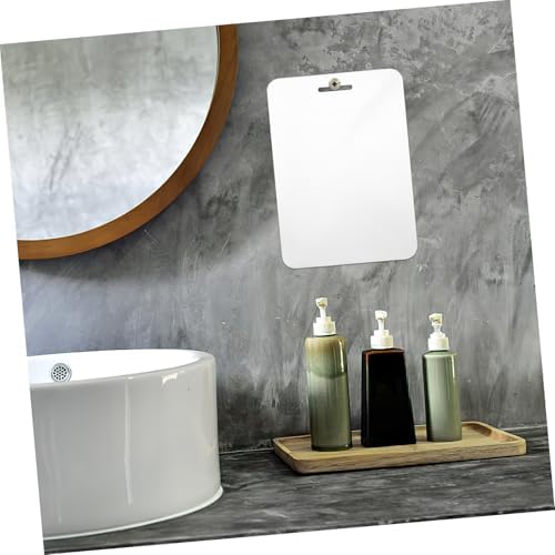 Large 30x20cm Shatterproof Fogless Acrylic Mirror for Bathroom Shaving Makeup Travel