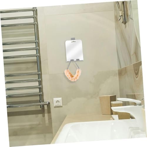 PRETYZOOM Travel Size Anti-Fog Wall Mount Mirror with Hooks
