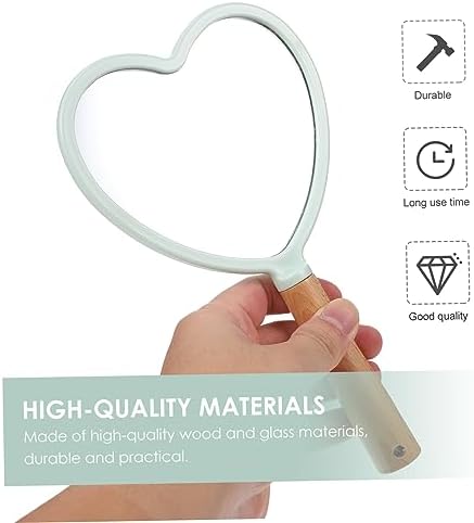 GALPADA Heart Shaped Makeup Mirror - Lightweight Stylish