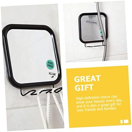 Wall Mounted Fogless Shower Mirror with Suction Cups