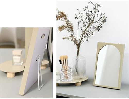 Vanity Makeup Mirror Minimalist Design Beige