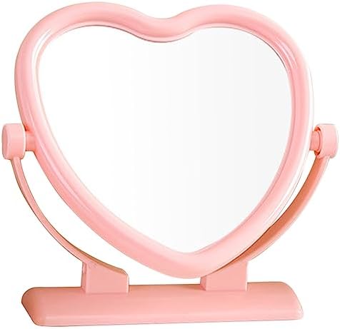 Vaguelly Heart Shaped Double Sided Vanity Mirror 1