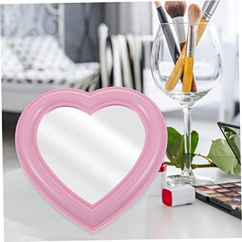 Heart-Shaped Folding Makeup Mirror Set for Bedroom and Living Room