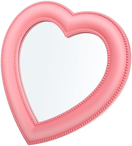 Ipetboom Led Makeup Mirror Wall Mounted Pink Beauty Vanity