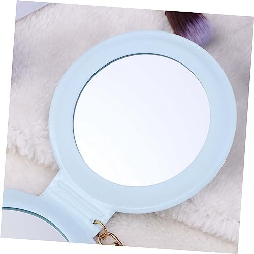 Angoily Mini Travel Makeup Mirror with PU Leather Frame
